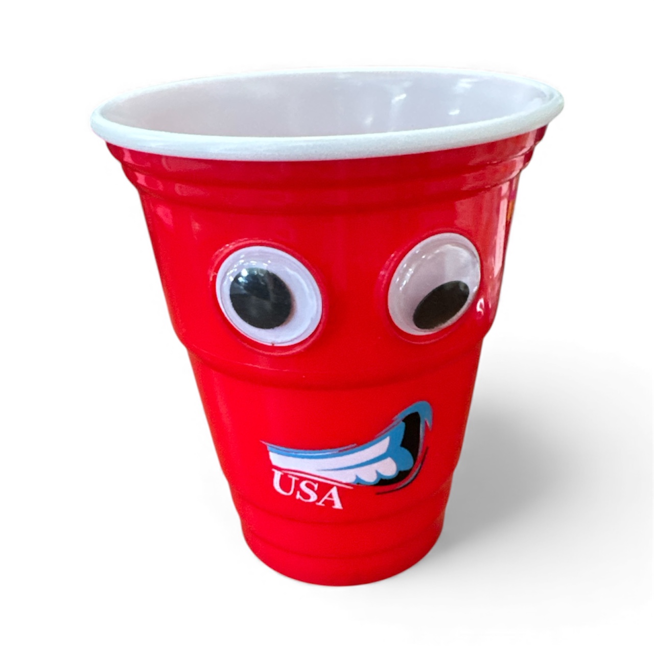 Red Plastic Eye Ball Cups