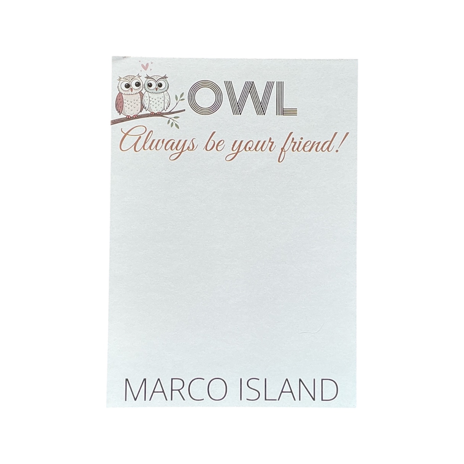 OWL Always Be Your Friend Marco Island